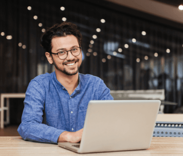 A man working in a Coworking spaces for Small Business Owners