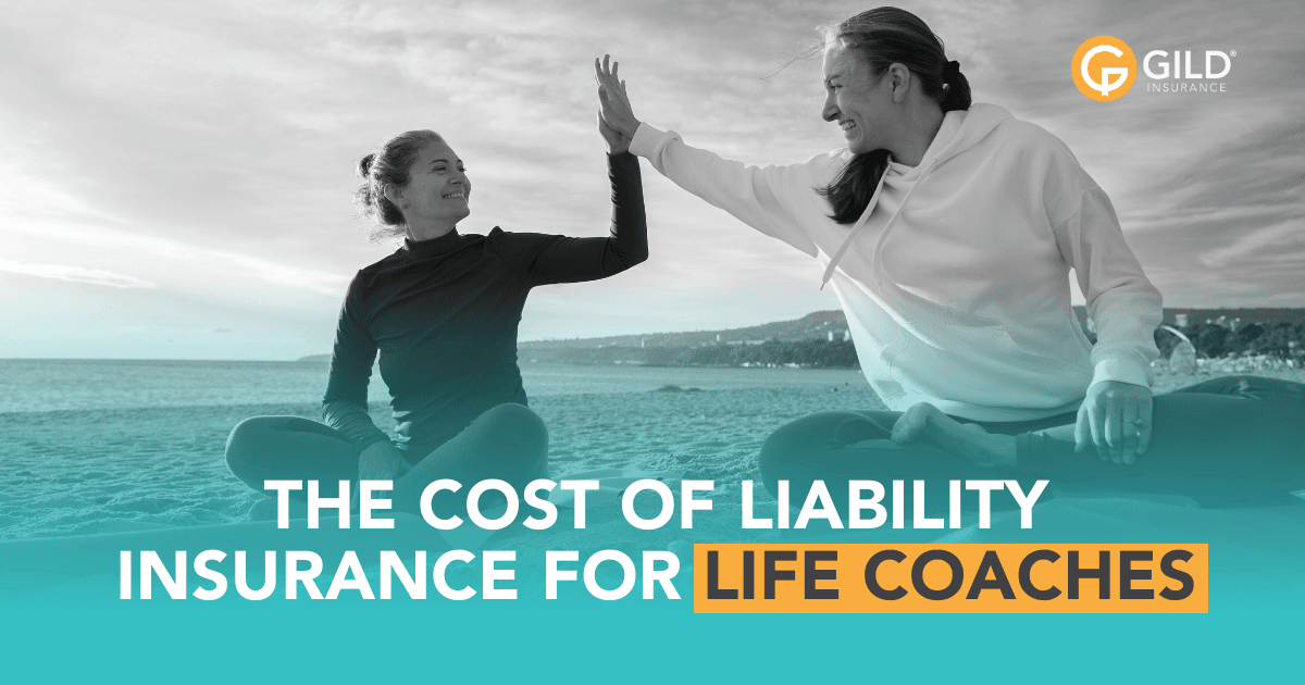 two people surfing and high fiving talking about liability insurance for life coaches
